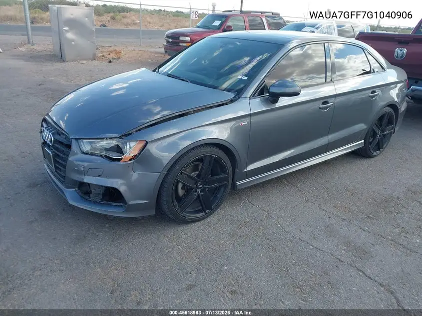2016 Audi A3 1.8T Premium VIN: WAUA7GFF7G1040906 Lot: 45618983