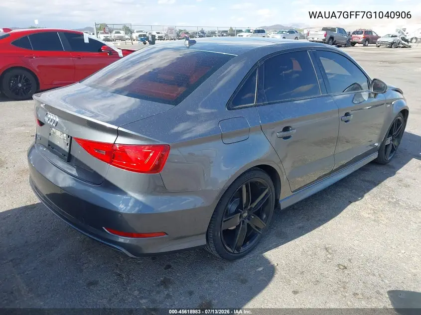 2016 Audi A3 1.8T Premium VIN: WAUA7GFF7G1040906 Lot: 45618983