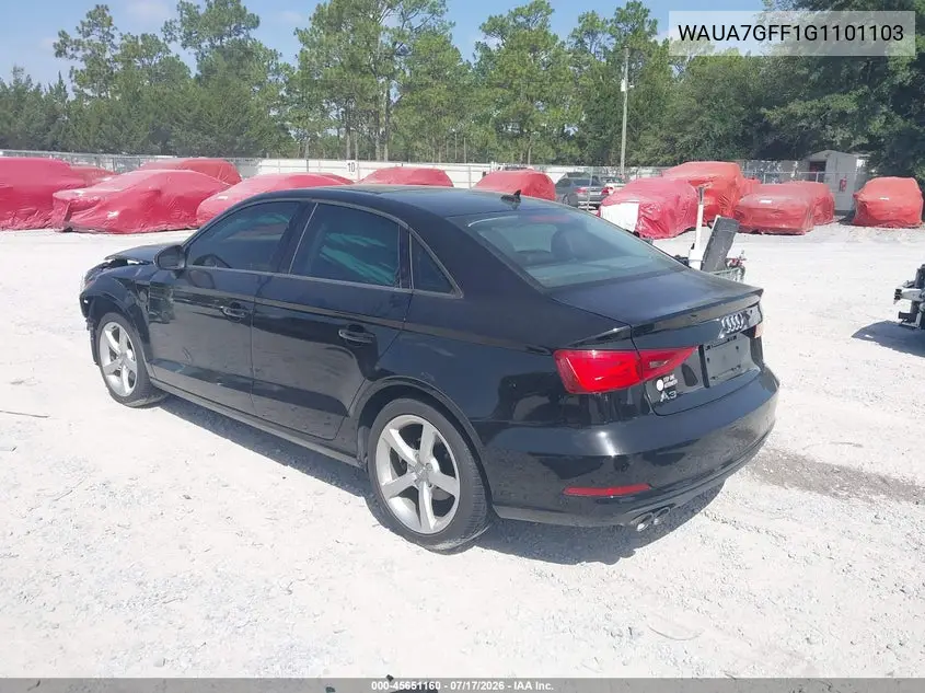 2016 Audi A3 1.8T Premium VIN: WAUA7GFF1G1101103 Lot: 45651160