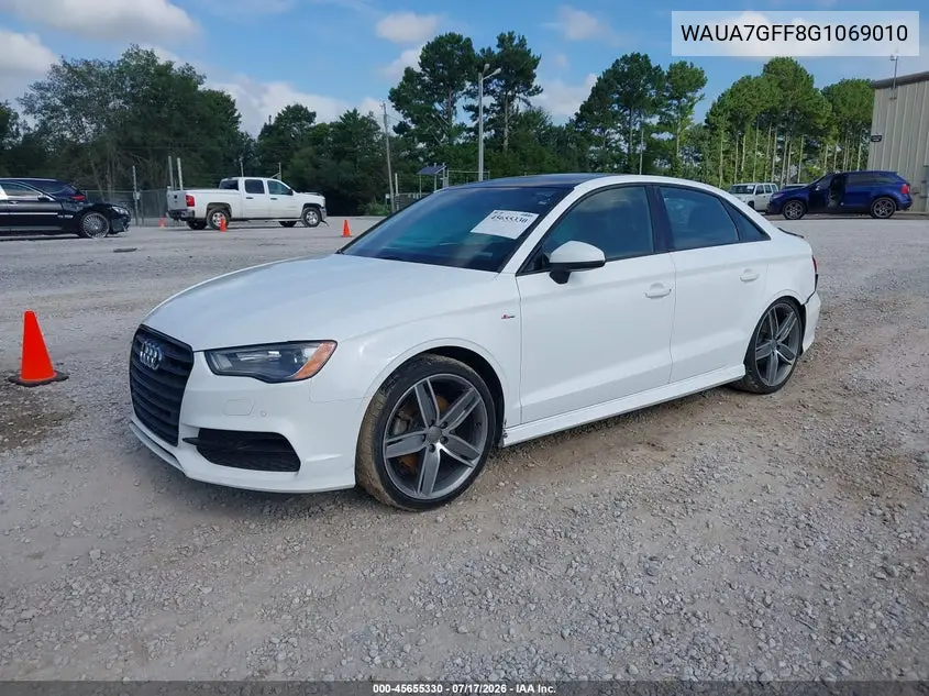 2016 Audi A3 1.8T Premium VIN: WAUA7GFF8G1069010 Lot: 45655330