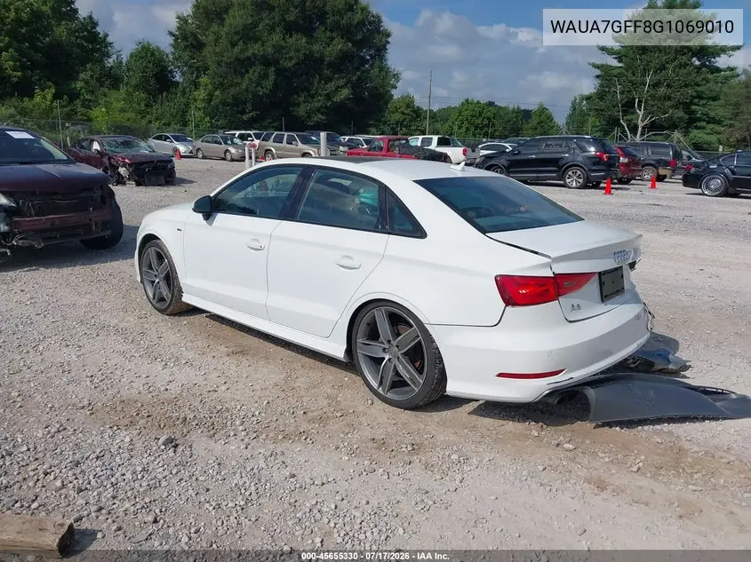 2016 Audi A3 1.8T Premium VIN: WAUA7GFF8G1069010 Lot: 45655330