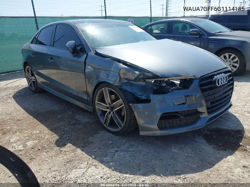 2016 Audi A3 1.8T Premium VIN: WAUA7GFF6G1114185 Lot: 45664764