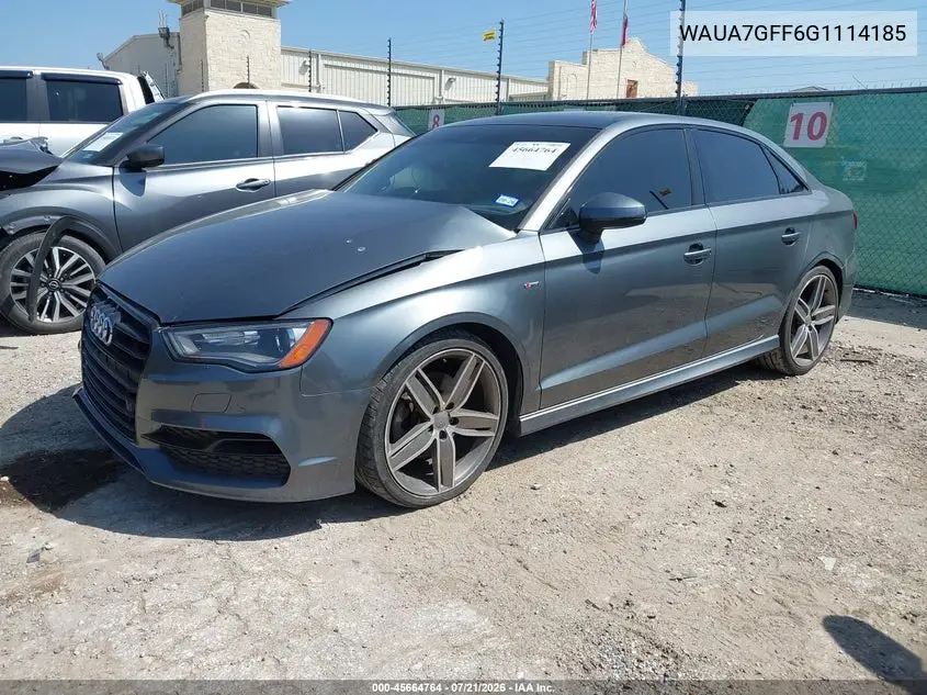 2016 Audi A3 1.8T Premium VIN: WAUA7GFF6G1114185 Lot: 45664764