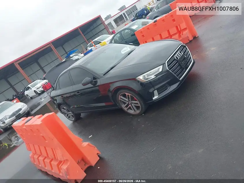 2017 Audi A3 2.0T Premium VIN: WAUB8GFFXH1007806 Lot: 45488157