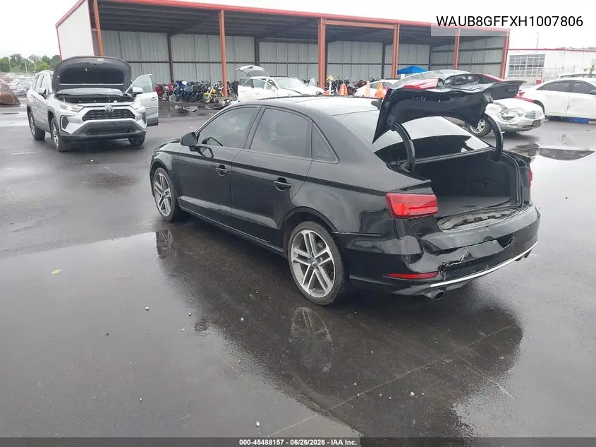 2017 Audi A3 2.0T Premium VIN: WAUB8GFFXH1007806 Lot: 45488157