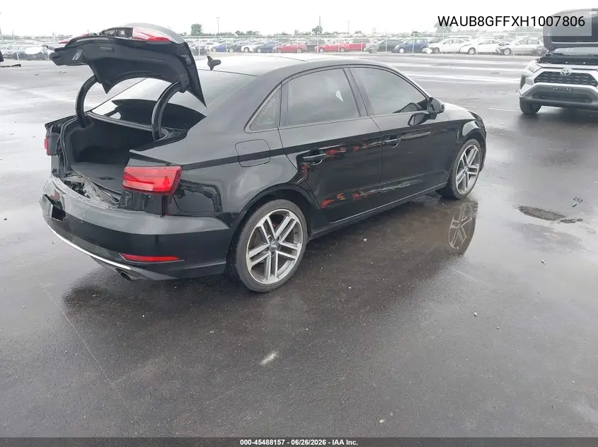 2017 Audi A3 2.0T Premium VIN: WAUB8GFFXH1007806 Lot: 45488157