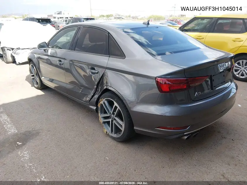 2017 Audi A3 2.0T Premium VIN: WAUAUGFF3H1045014 Lot: 45539121