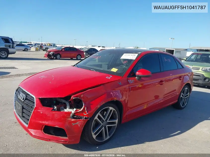 2017 Audi A3 Premium VIN: WAUAUGFF5H1041787 Lot: 45587830