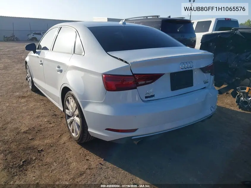 2017 Audi A3 Premium VIN: WAUB8GFF1H1065576 Lot: 45590004