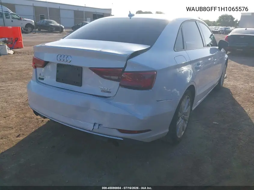2017 Audi A3 Premium VIN: WAUB8GFF1H1065576 Lot: 45590004