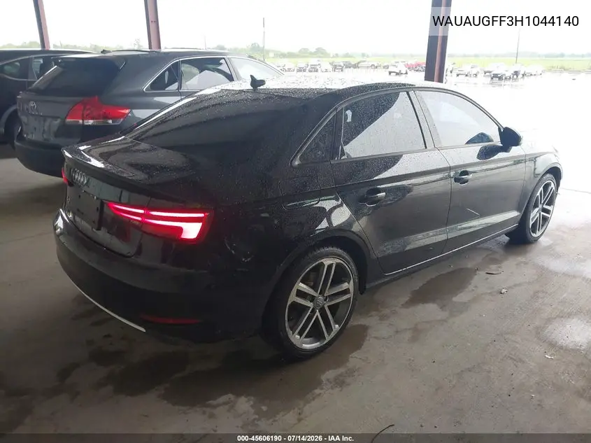 2017 Audi A3 Premium VIN: WAUAUGFF3H1044140 Lot: 45606190