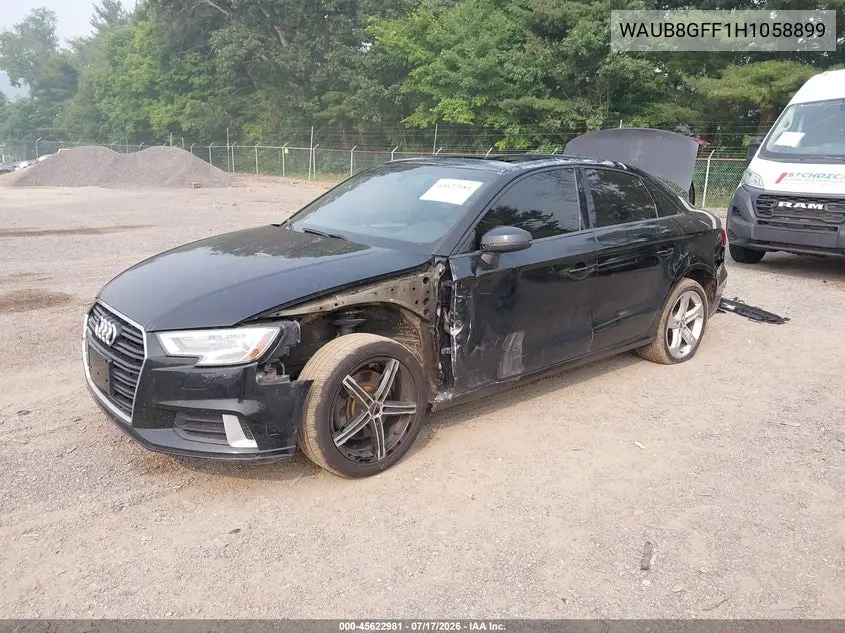 2017 Audi A3 Premium VIN: WAUB8GFF1H1058899 Lot: 45622981