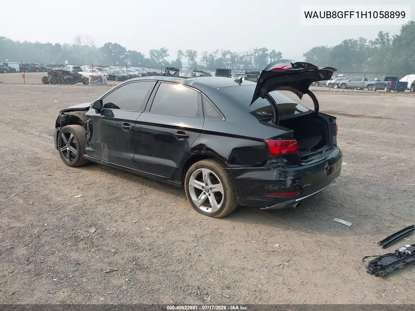 2017 Audi A3 Premium VIN: WAUB8GFF1H1058899 Lot: 45622981