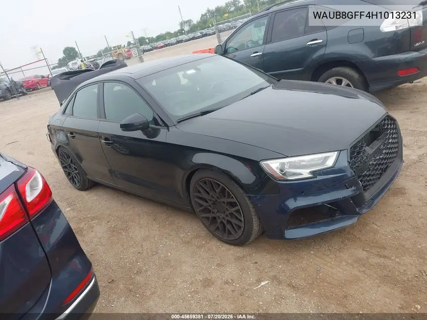 2017 Audi A3 Premium VIN: WAUB8GFF4H1013231 Lot: 45659381