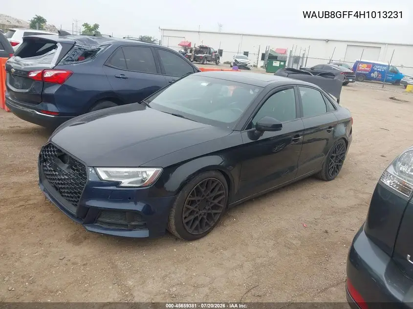 2017 Audi A3 Premium VIN: WAUB8GFF4H1013231 Lot: 45659381