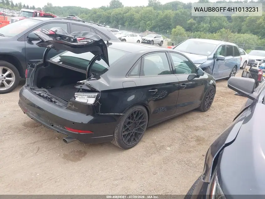 2017 Audi A3 Premium VIN: WAUB8GFF4H1013231 Lot: 45659381