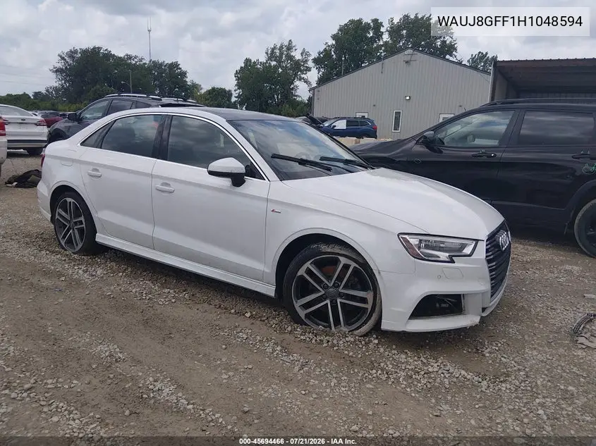 2017 Audi A3 Premium Plus VIN: WAUJ8GFF1H1048594 Lot: 45694466