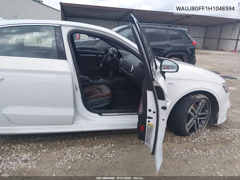 2017 Audi A3 Premium Plus VIN: WAUJ8GFF1H1048594 Lot: 45694466