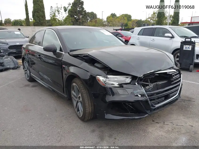 2018 Audi A3 2.0T Premium/2.0T Tech Premium VIN: WAUGUGFF6J1019068 Lot: 45466487