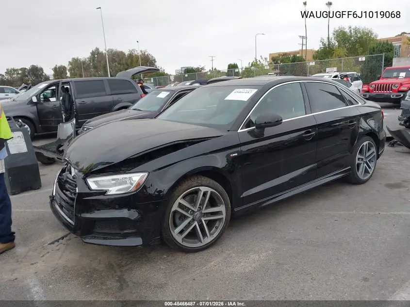 2018 Audi A3 2.0T Premium/2.0T Tech Premium VIN: WAUGUGFF6J1019068 Lot: 45466487