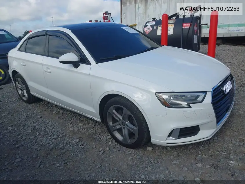2018 Audi A3 2.0T Premium/2.0T Tech Premium VIN: WAUAUHFF8J1072253 Lot: 45564320