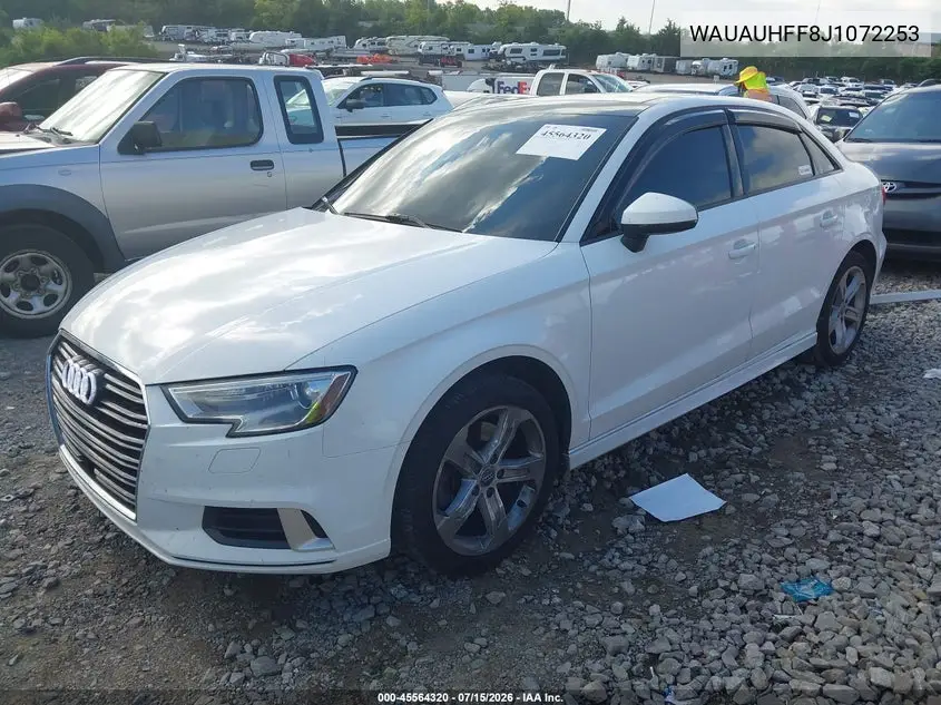 2018 Audi A3 2.0T Premium/2.0T Tech Premium VIN: WAUAUHFF8J1072253 Lot: 45564320