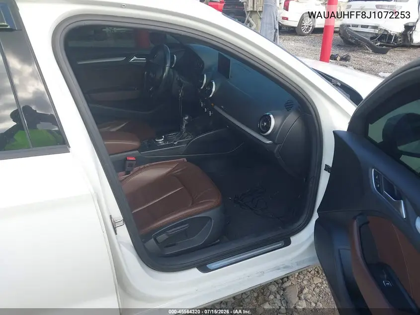 2018 Audi A3 2.0T Premium/2.0T Tech Premium VIN: WAUAUHFF8J1072253 Lot: 45564320