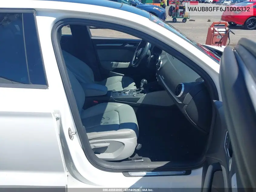 2018 Audi A3 2.0T Premium/2.0T Tech Premium VIN: WAUB8GFF6J1005332 Lot: 45593800