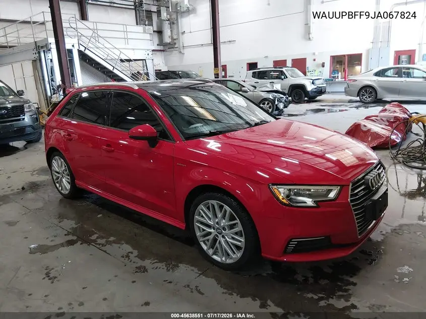 2018 Audi A3 E-Tron 1.4T Premium/1.4T Tech Premium VIN: WAUUPBFF9JA067824 Lot: 45638551
