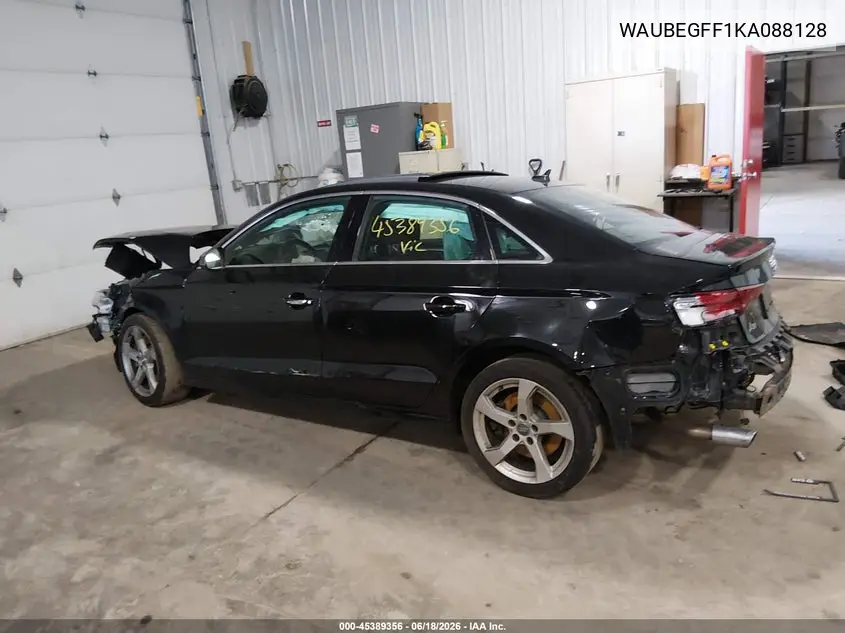 2019 Audi A3 45 Premium VIN: WAUBEGFF1KA088128 Lot: 45389356