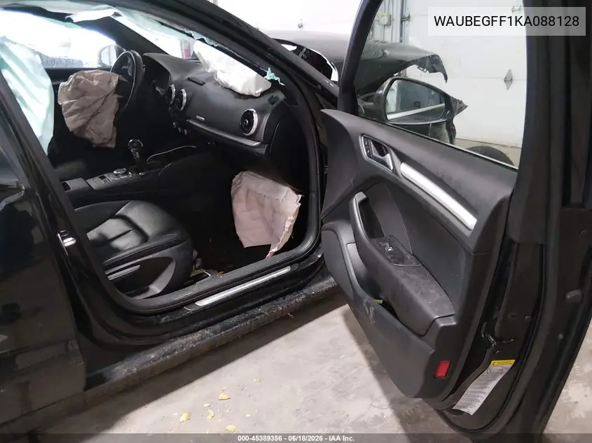 2019 Audi A3 45 Premium VIN: WAUBEGFF1KA088128 Lot: 45389356