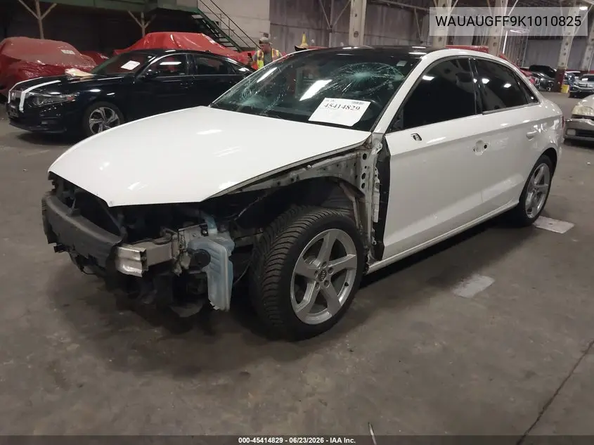2019 Audi A3 VIN: WAUAUGFF9K1010825 Lot: 45414829
