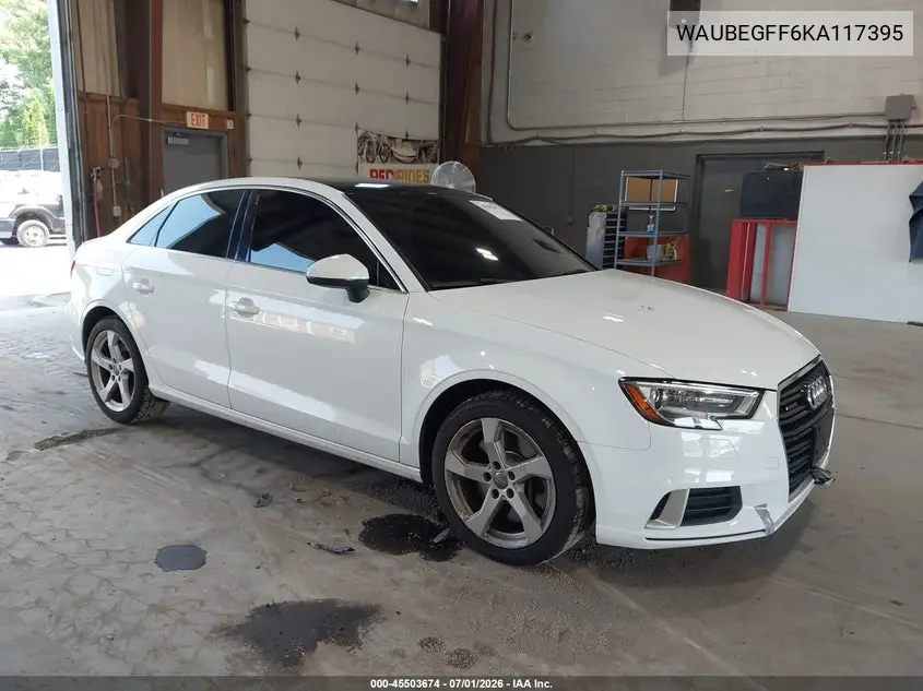 2019 Audi A3 45 Premium VIN: WAUBEGFF6KA117395 Lot: 45503674
