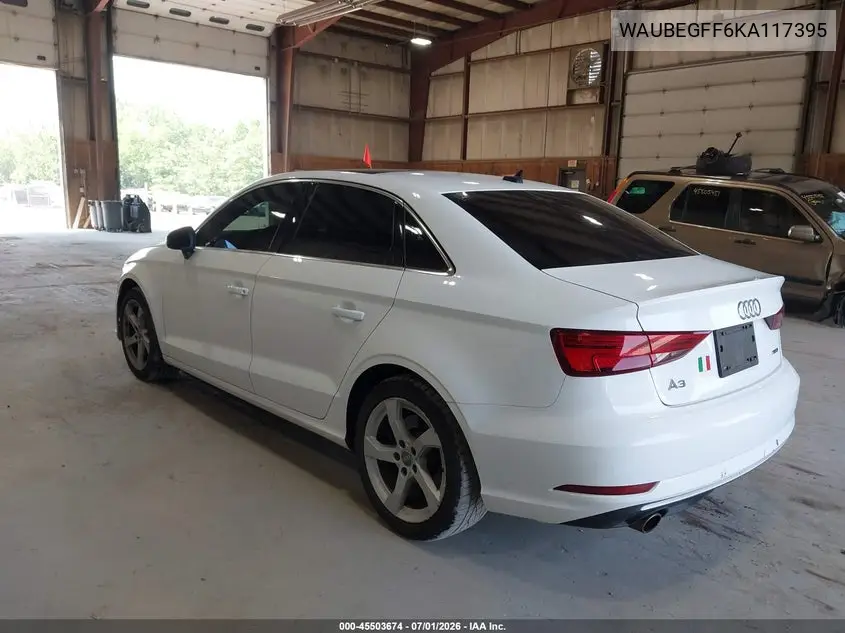 2019 Audi A3 45 Premium VIN: WAUBEGFF6KA117395 Lot: 45503674