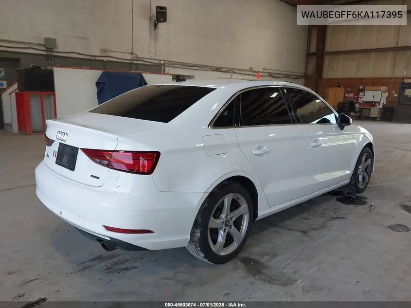2019 Audi A3 45 Premium VIN: WAUBEGFF6KA117395 Lot: 45503674