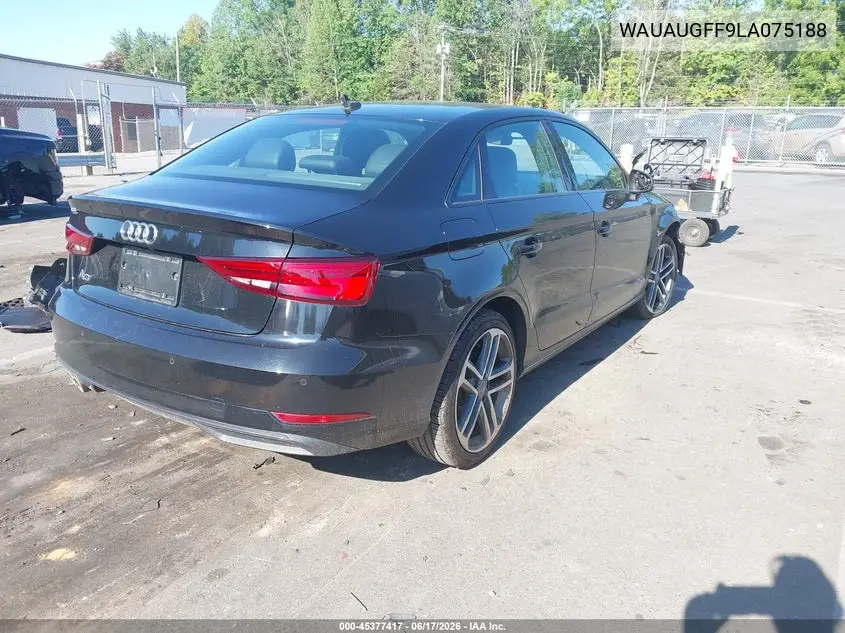2020 Audi A3 Premium 40 Tfsi Front-Wheel Drive S Tronic VIN: WAUAUGFF9LA075188 Lot: 45377417