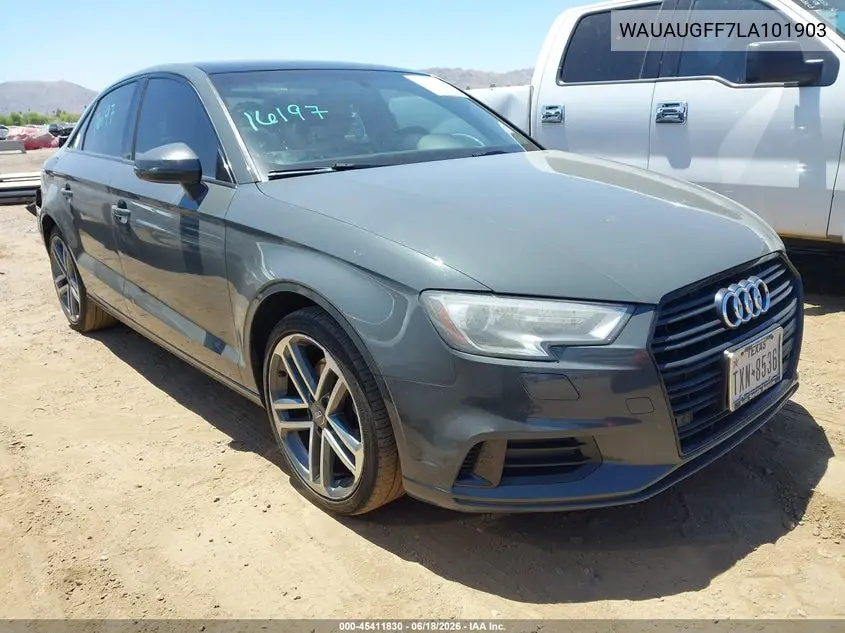 2020 Audi A3 Premium 40 Tfsi Front-Wheel Drive S Tronic VIN: WAUAUGFF7LA101903 Lot: 45411830