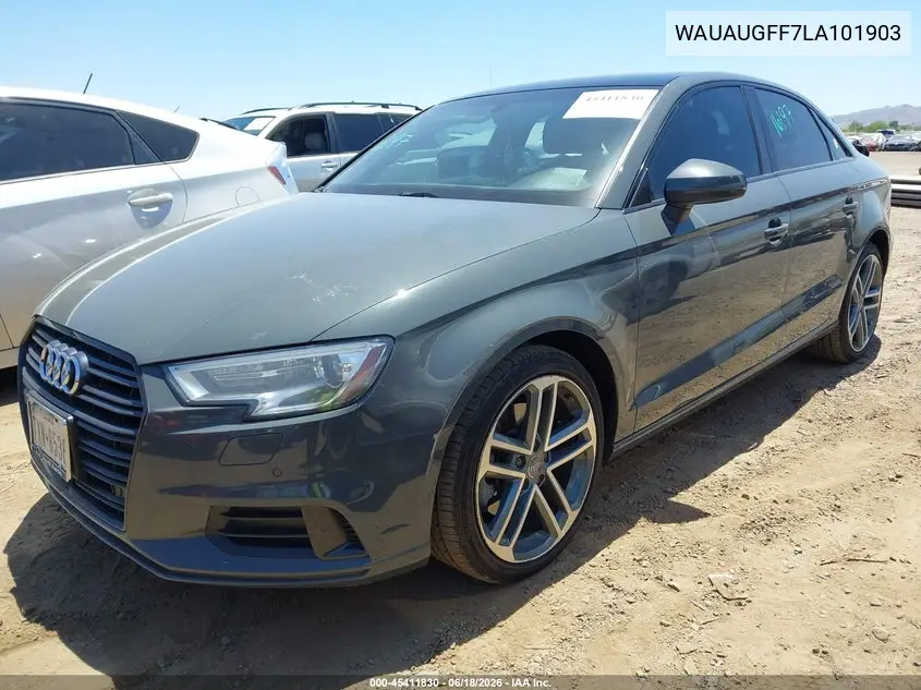 2020 Audi A3 Premium 40 Tfsi Front-Wheel Drive S Tronic VIN: WAUAUGFF7LA101903 Lot: 45411830