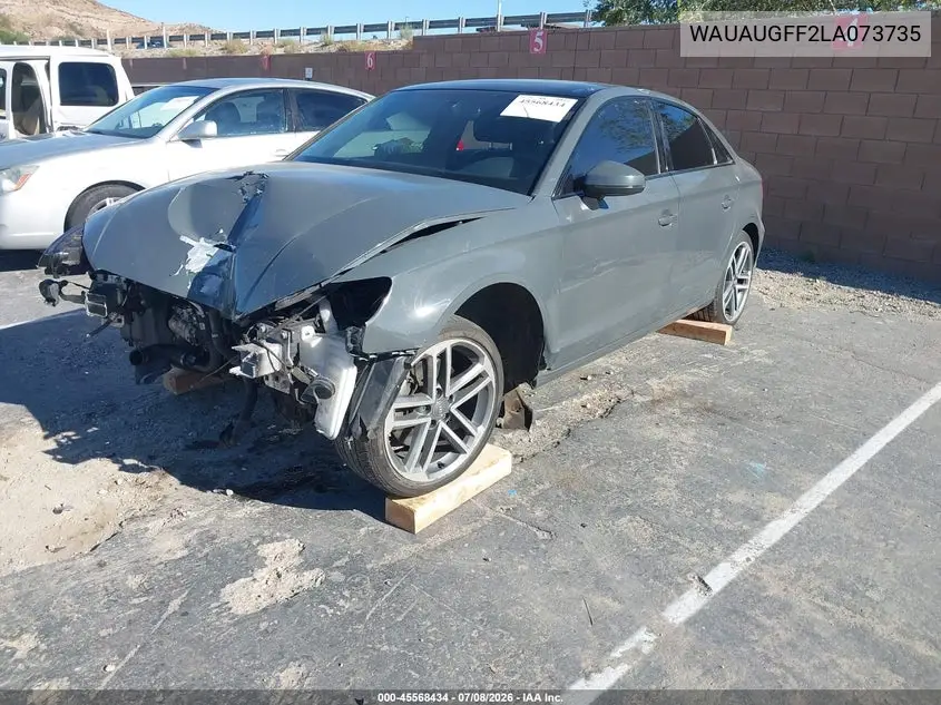 2020 Audi A3 Premium 40 Tfsi Front-Wheel Drive S Tronic VIN: WAUAUGFF2LA073735 Lot: 45568434