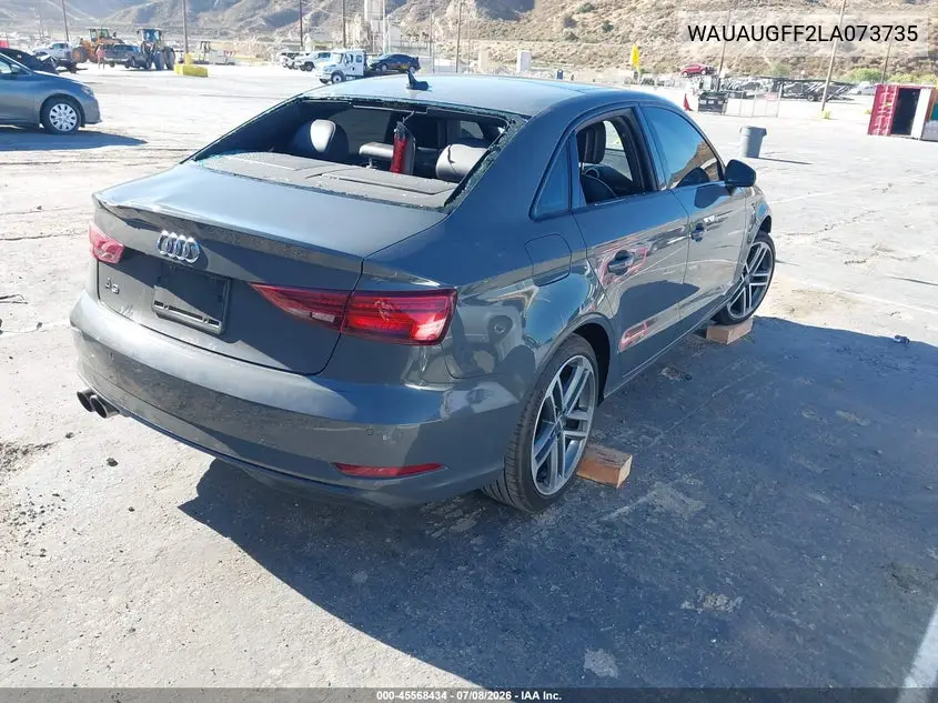 2020 Audi A3 Premium 40 Tfsi Front-Wheel Drive S Tronic VIN: WAUAUGFF2LA073735 Lot: 45568434