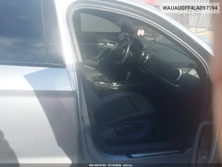 2020 Audi A3 Premium 40 Tfsi Front-Wheel Drive S Tronic VIN: WAUAUGFF4LA097194 Lot: 45576180