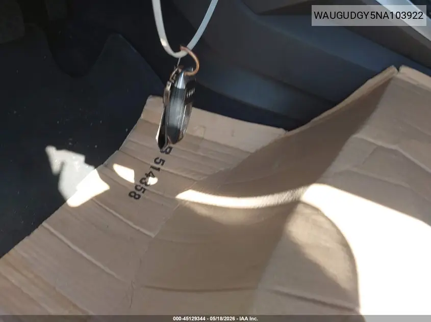 2022 Audi A3 Premium 40 Tfsi Quattro S Tronic VIN: WAUGUDGY5NA103922 Lot: 45129344