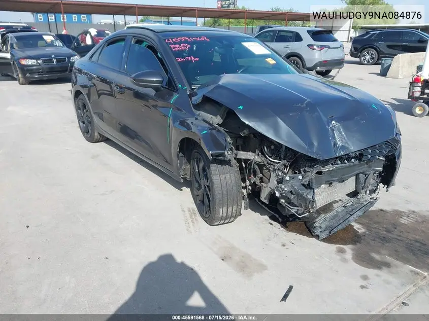 2022 Audi A3 Premium Plus 40 Tfsi Quattro S Tronic VIN: WAUHUDGY9NA084876 Lot: 45591568