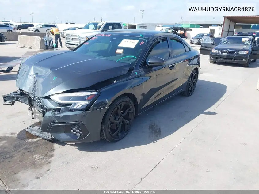 2022 Audi A3 Premium Plus 40 Tfsi Quattro S Tronic VIN: WAUHUDGY9NA084876 Lot: 45591568