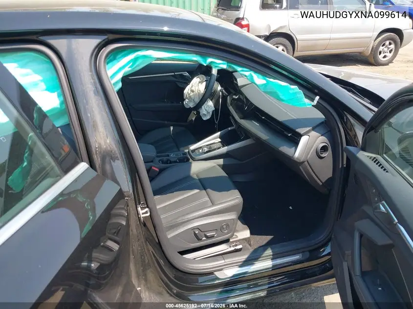 2022 Audi A3 Premium Plus 40 Tfsi Quattro S Tronic VIN: WAUHUDGYXNA099614 Lot: 45625192