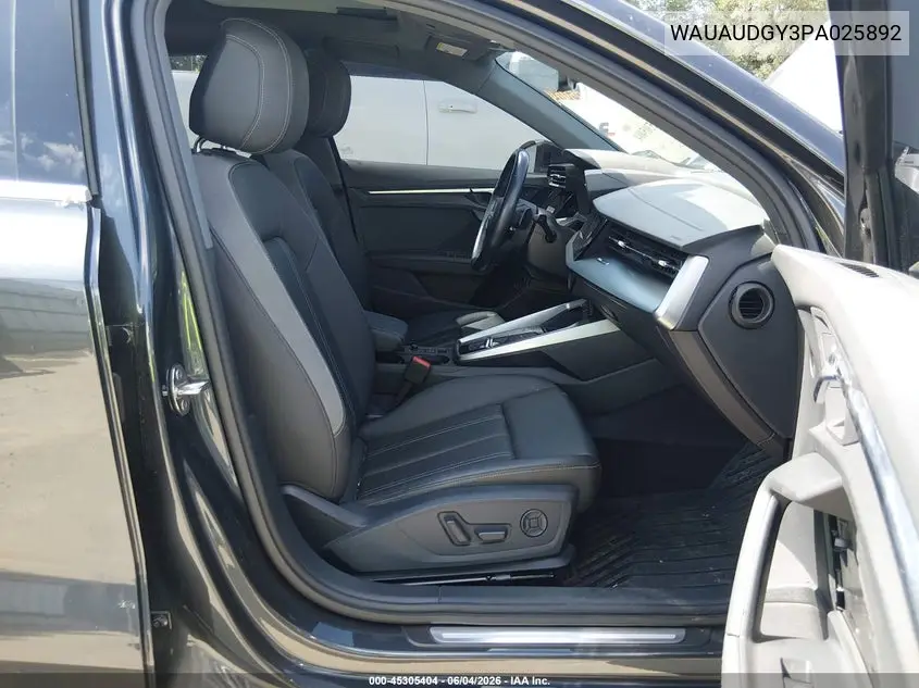 2023 Audi A3 Premium 40 Tfsi Front-Wheel Drive S Tronic VIN: WAUAUDGY3PA025892 Lot: 45305404