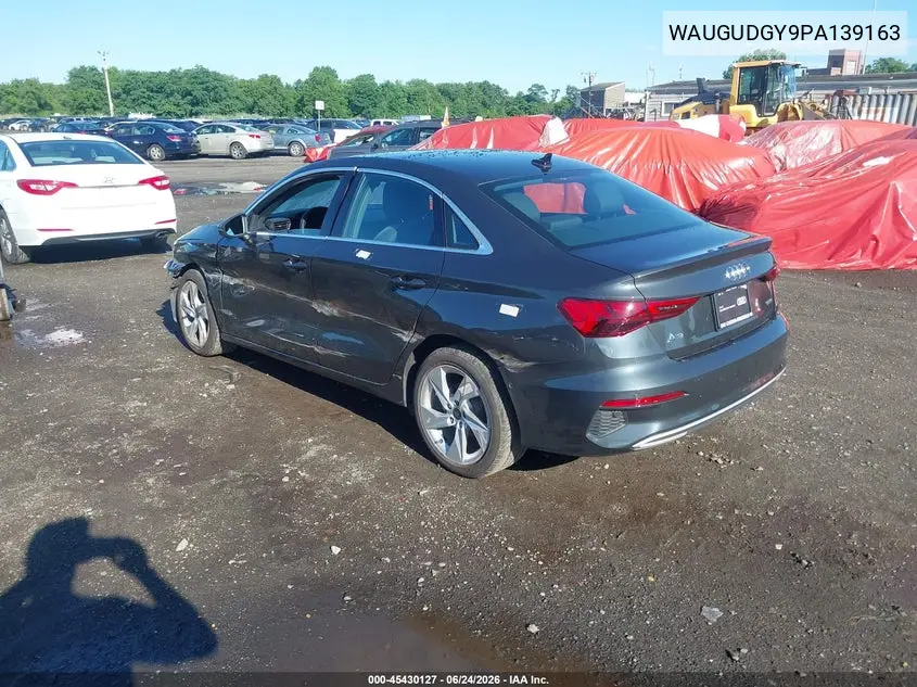 2023 Audi A3 Premium 40 Tfsi Quattro S Tronic VIN: WAUGUDGY9PA139163 Lot: 45430127