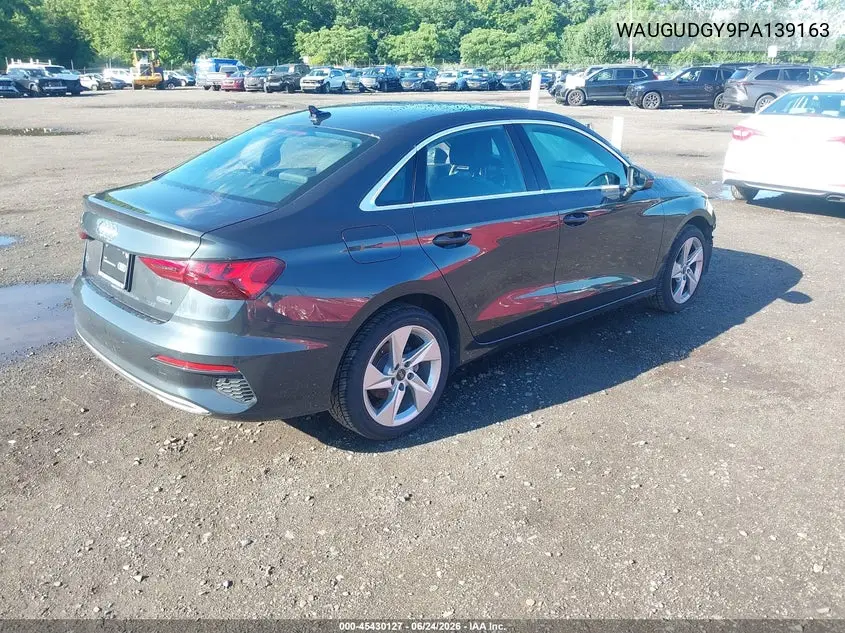 2023 Audi A3 Premium 40 Tfsi Quattro S Tronic VIN: WAUGUDGY9PA139163 Lot: 45430127