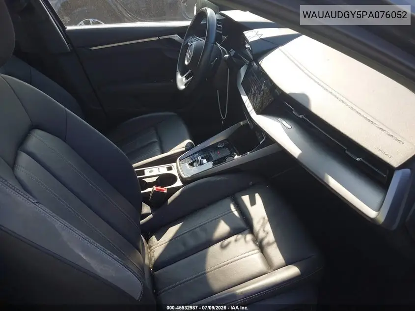 2023 Audi A3 Premium 40 Tfsi Front-Wheel Drive S Tronic VIN: WAUAUDGY5PA076052 Lot: 45532987