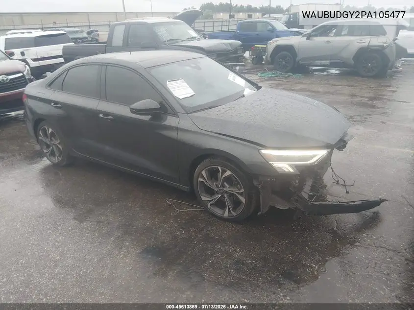 2023 Audi A3 Premium Plus 40 Tfsi Front-Wheel Drive S Tronic VIN: WAUBUDGY2PA105477 Lot: 45613869